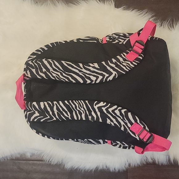 Justice Zebra Print "K" Backpack (Part of a Set) - Picture 2 of 8